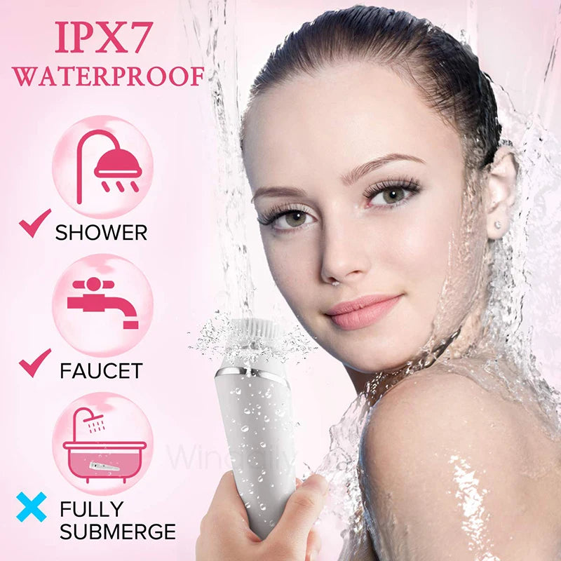 Electric Facial Cleansing Brush (Rechargeable)