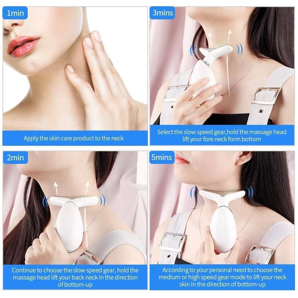 Facelift massage device