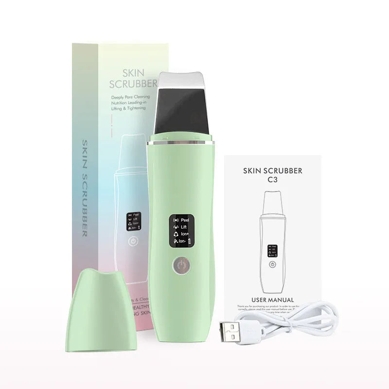 Facial skin scrubber