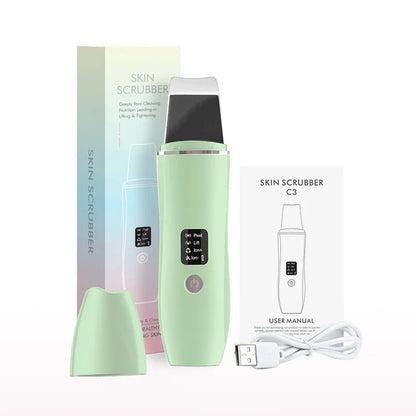 Facial skin scrubber