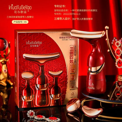 Facelift massage device
